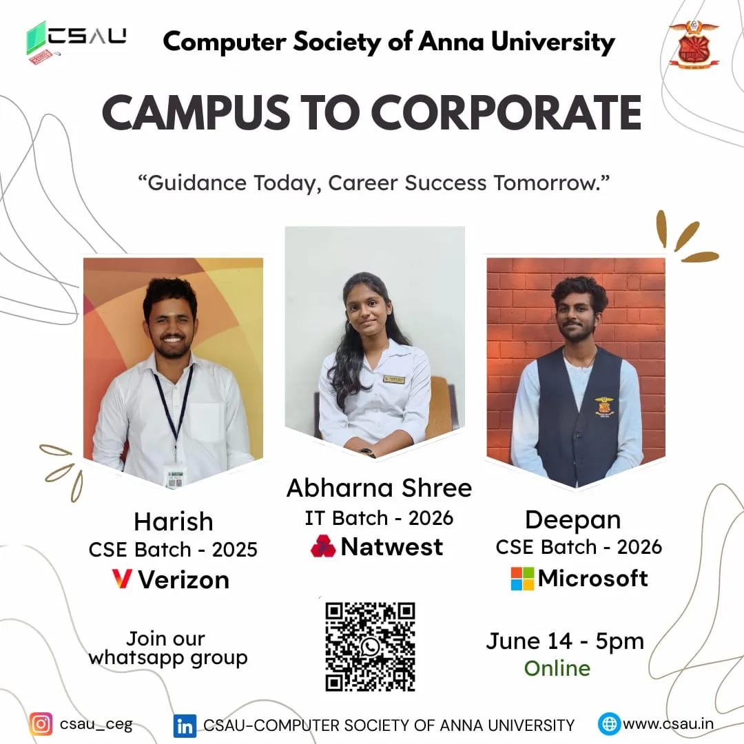 Poster for Campus to Corporate
